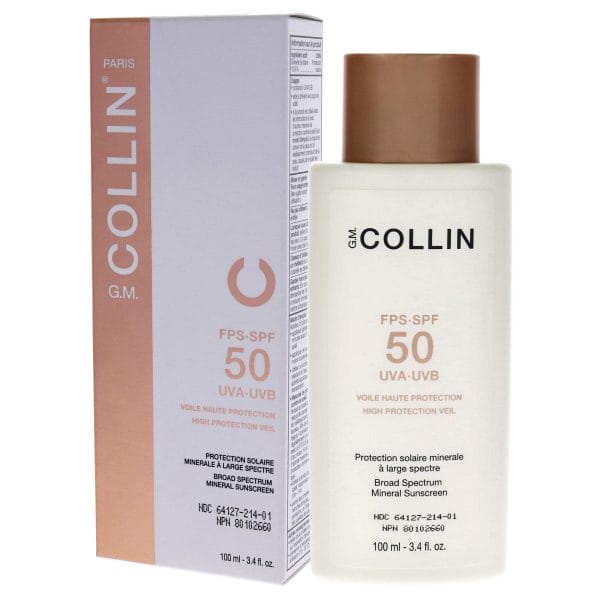 High Protection Veil SPF 50 by G.M. Collin for Unisex - 3.4 oz Sunscreen